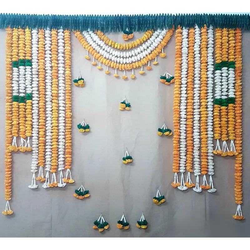 Solawood Marigold Flower Backdrop Setup