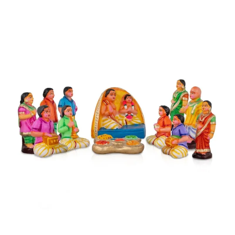 Baby Naming Ceremony | Upanayanam Clay Golu Bommai Set