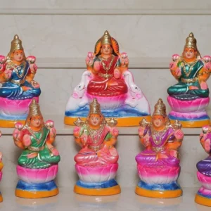Ashta Lakshmi Clay Dolls 9 Inches