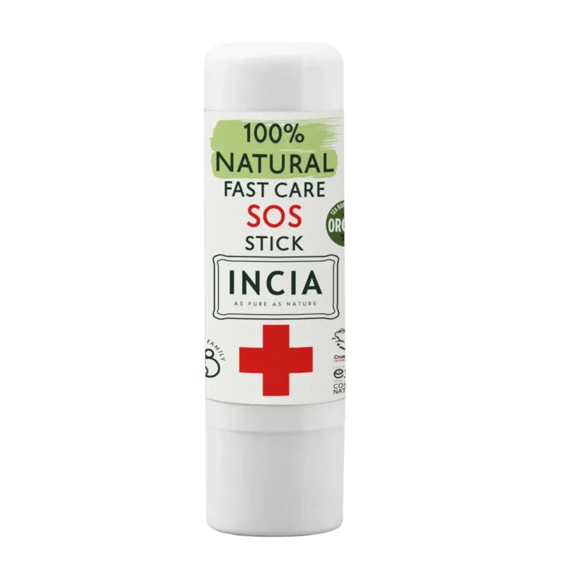 INCIA 100% Natural SOS Stick 6 gr – Fast - Acting Skin Soothing Balm with Organic Sea Buckthorn Oil - Exporgin - Global Shopping Site