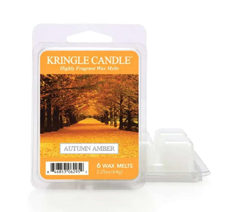 Autumn Amber Wax Melts online bestellen – Zedernholz, Kiefer & Apfelblüten für Herbststimmung, 6er Pack