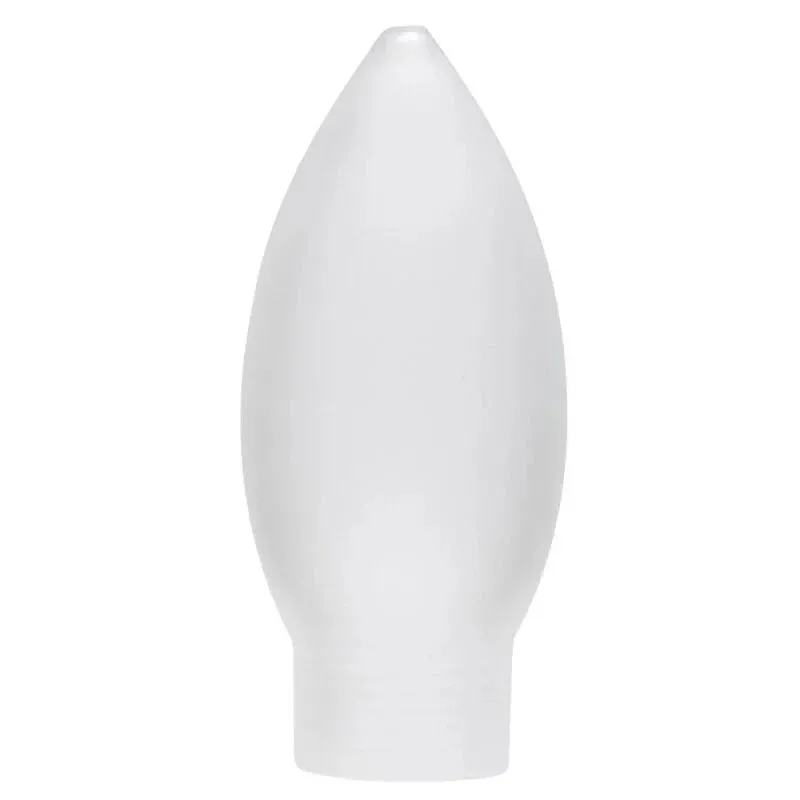 Lampenglas Kerze mit Schraubgewinde Glas satin matt 8,8 cm hoch durchmesser 38mm Paulmann 870.05 4000870 870051
