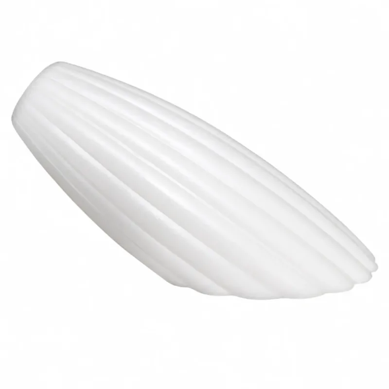 weißes geriffeltes Lampenglas in Tulpenform 125 mm als Ersatzglas für G4, GY6,35 Tisch- und Wandleuchten