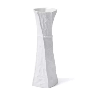 Licia Ceramic Vase White 13x10x33 cm - Exporgin - Global Shopping Site
