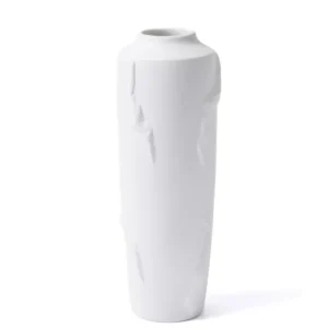 Licia Ceramic Vase White 19x19x48 cm - Exporgin - Global Shopping Site