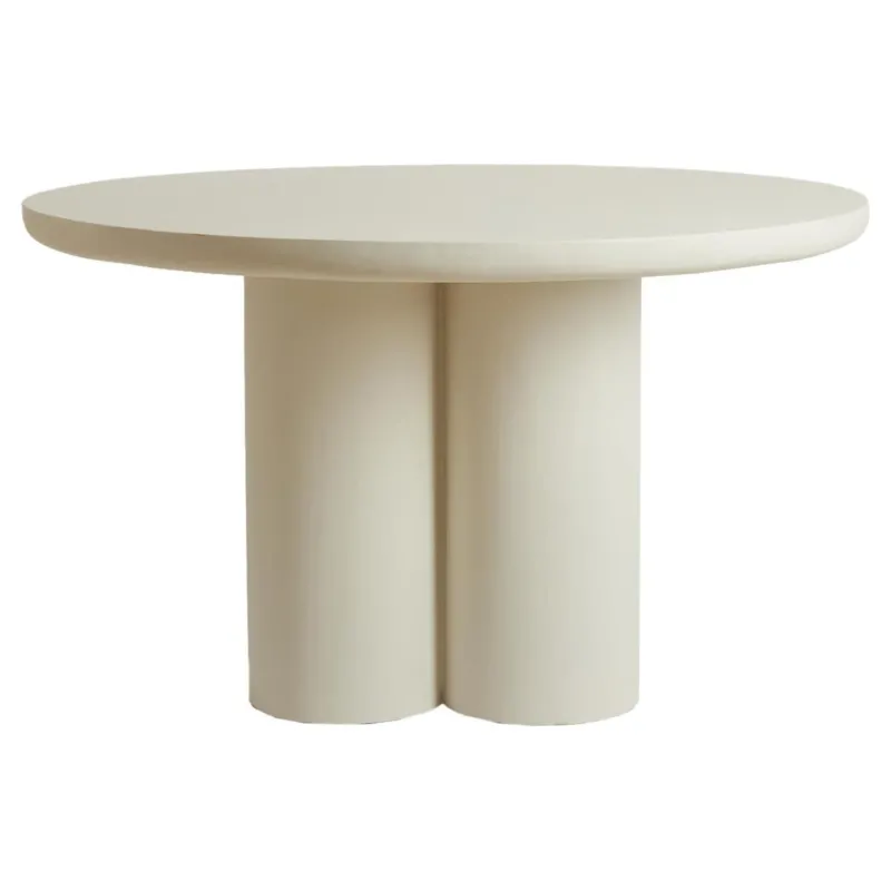 Runder Esstisch MIZUHO Ø130 cm in Crème von Light & Living