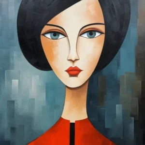 Contemporary art of woman's portrait 5