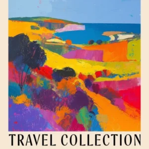 Abstract Travel Collection Poster Cyprus 2