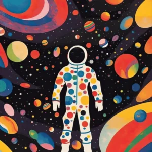 Astronaut Colourful Illustration 13