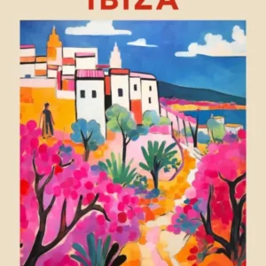 Ibiza Spain 6 Fauvist Travel Poster
