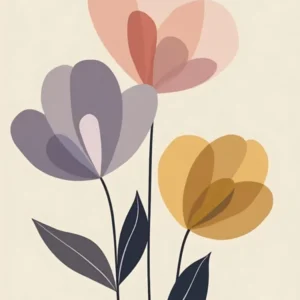 Hand-Painted Flower Sketches | Timeless Botanical Wall Art