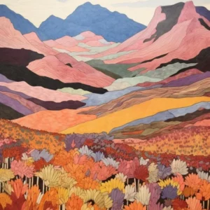 Mount Bierstadt United States 2 Colourful Mountain Illustration