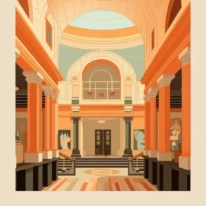 Field Museum Chicago Travel Poster