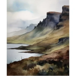 Isle Of Skye 7 Watercolour Travel Poster