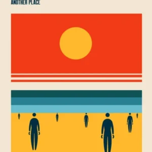 Crosby Beach Travel Poster Another Place Iron Men Liverpool Beach