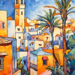Casablanca Morocco 3 Fauvist Painting