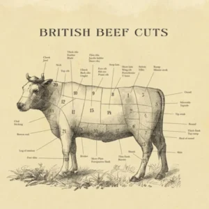 British Beef Butcher Cuts Chart