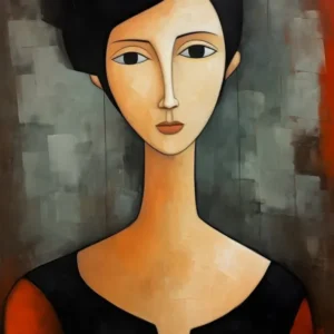 Contemporary art of woman's portrait 2