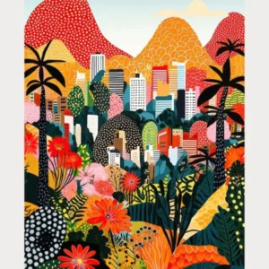 Poster Of Rio De Janeiro, Illustration In The Style Of Pop Art 3