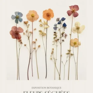 Fleurs Sechees, Dried Flowers Exhibition Poster 23