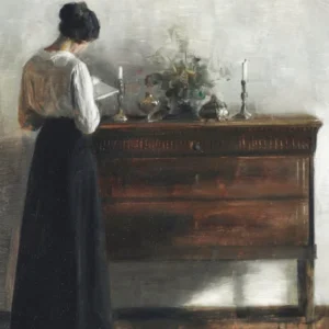 Portrait Woman Reading Carl Holsoe