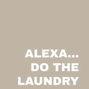 Alexa Do The Laundry Neutral Print