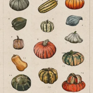 Pumpkin & Squash Illustrated Garden