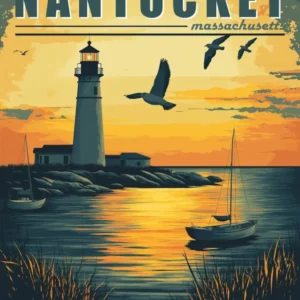 Travel Poster For Nantucket Small2