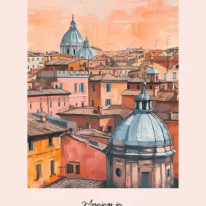 Mornings In Rome Rooftops Morning Skyline 1