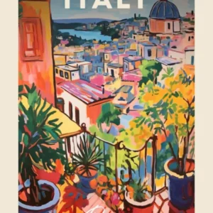 Rome Italy 2 Fauvist Painting Travel Poster