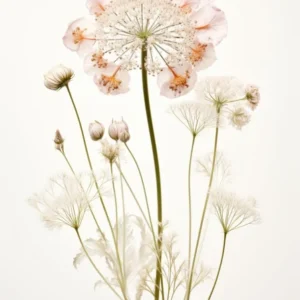Pressed Wildflower Botanical Art Queen Annes Lace 2