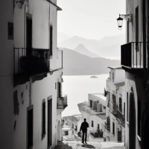 Amalfi Italy Mediterranean Black And White Photography Analogue 4