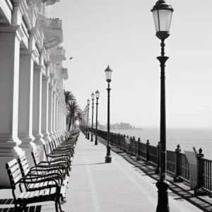 Nice France Mediterranean Black And White Photography Analogue 3