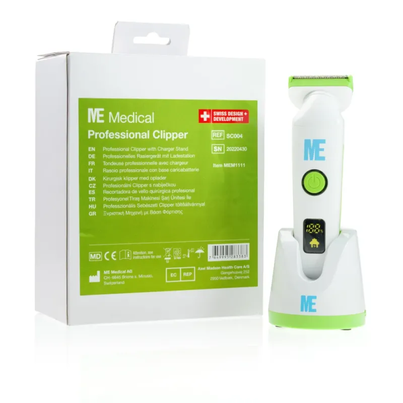 ME Medical Elektrorasierer 155 x 50 x 50 mm weiss inkl. Akku, Ladegerät
