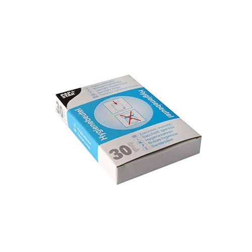 Papstar Hygienebeutel 28,5 cm x 8 cm x 7 cm weiß im Spenderkarton (50 x 30 = 1500 Stück)