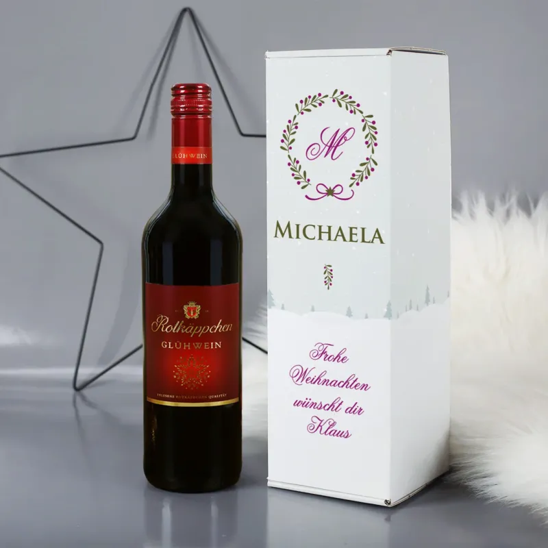 Rotkäppchen Glühwein 0,75l mit personalisierter Geschenkbox
