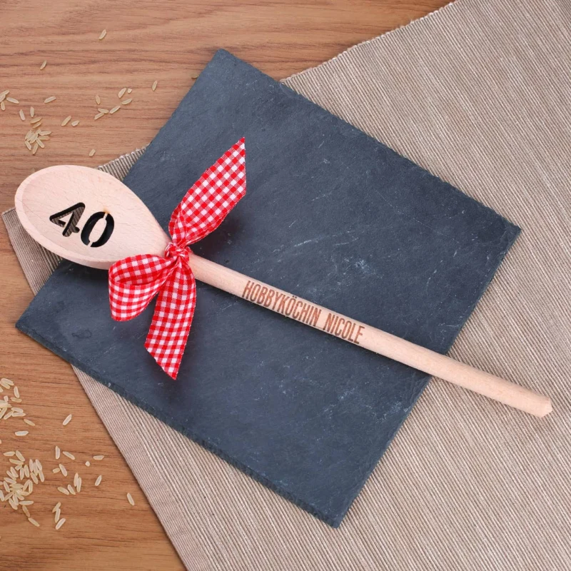 Holzlöffel zum 40. Geburtstag