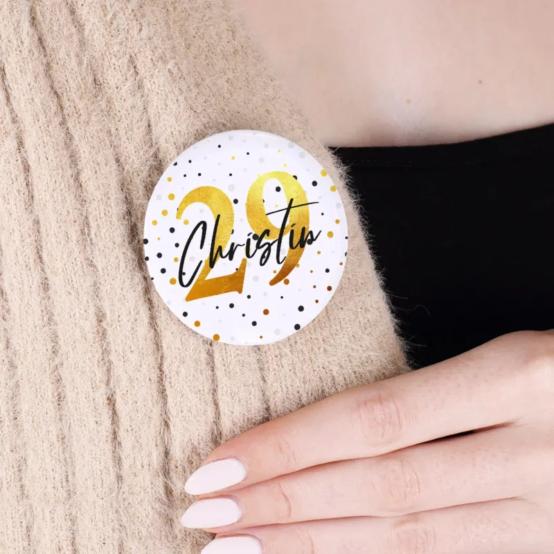 Kleiner Ansteckbutton