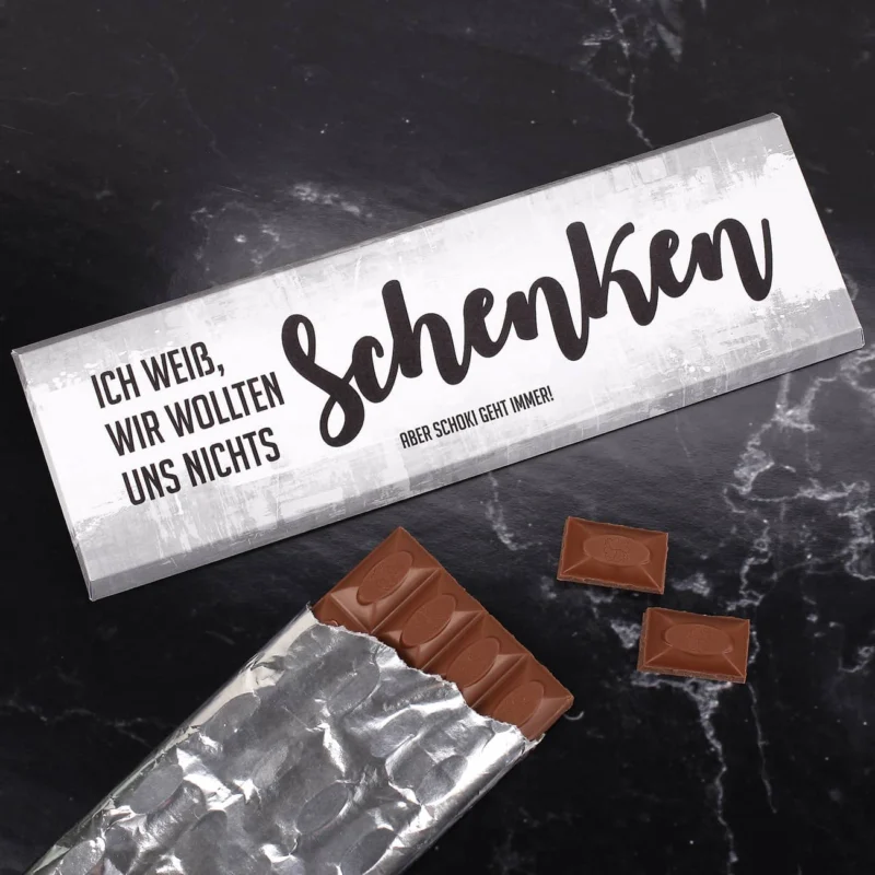 Ich weiß, wir wollten uns nichts Schenken - Schokolade