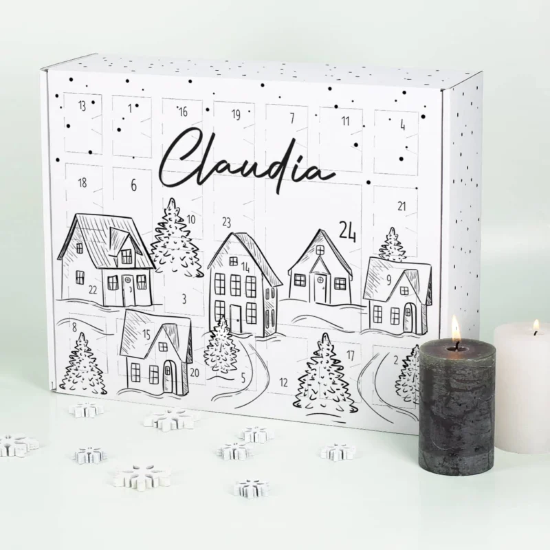 Adventskalender zum selber Füllen mit Name personalisiert