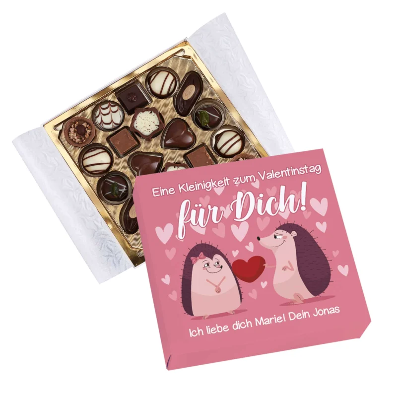 Personalisierte Lindt Pralinen zum Valentinstag