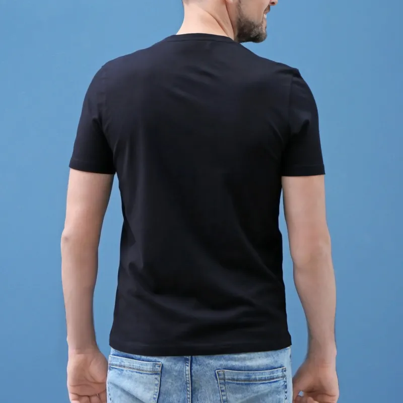 Rückansicht des schwarzen Shirts mit „The Walking Dad“-Motiv – ohne Motiv