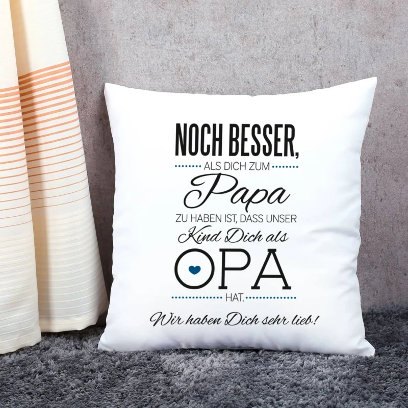 Vatertagskissen speziell für Opa - unser Kind