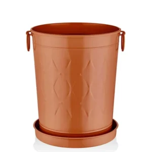 Prism Flowerpot Terracotta 37x31x46 cm - Exporgin - Global Shopping Site