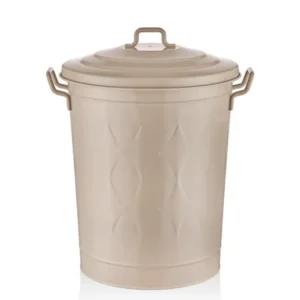 Prism – Laundry Basket Caramel – Galvanized Steel & Rust - Resistant – 60L (55x47x41 cm) - Exporgin | Türkiye Comes to You