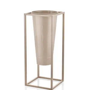 Prism Vase & Flowerpot Caramel 70x30x30 cm - Exporgin - Global Shopping Site