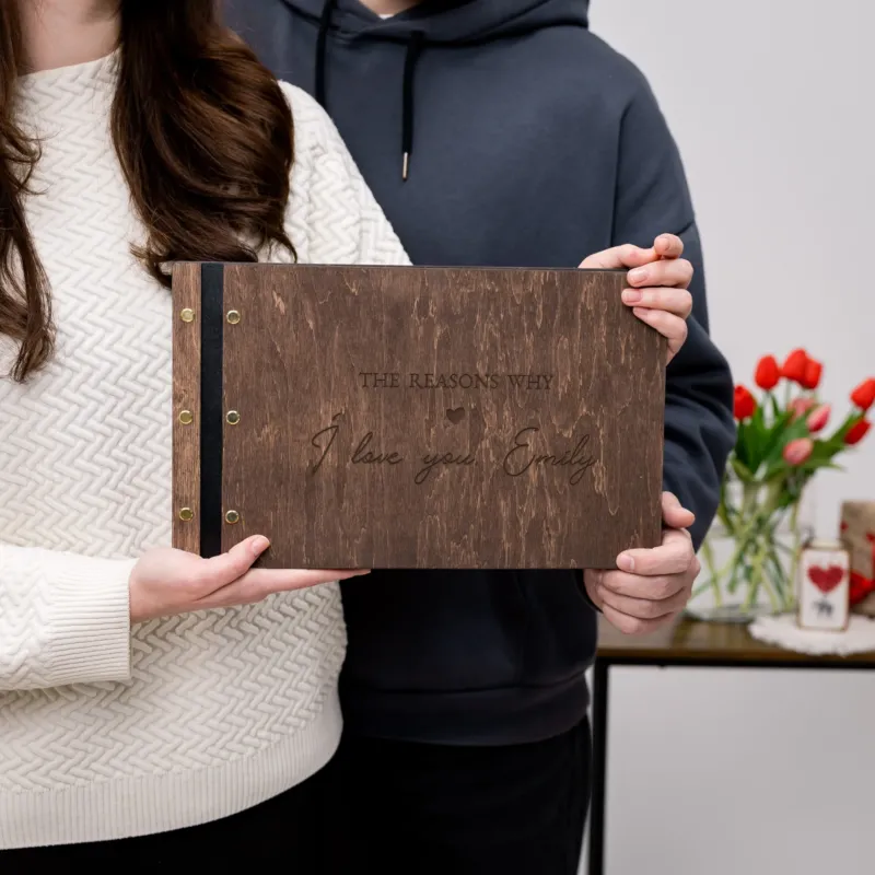 Wooden Photo Album - Romantique by Enjoy The Wood