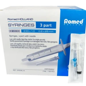 Romed Einmalspritze 3 teilig mit Kanuele 2 ml - 1