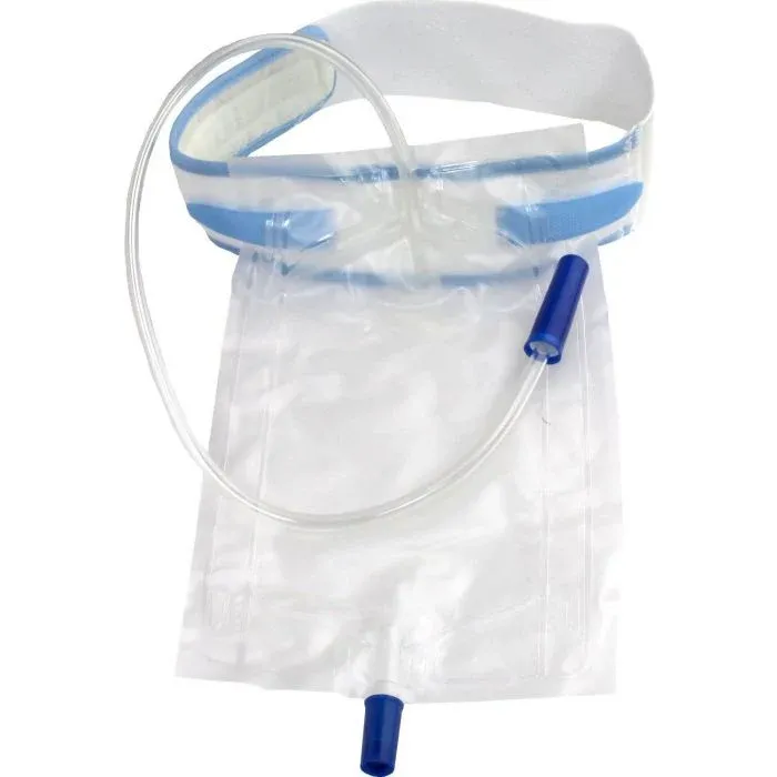 Romed Urinbeutel 500 ml mit Ventil und Ablasshahn steril 10 Stück + Beinhalter 40 cm für Unterschenkel 1 Stück