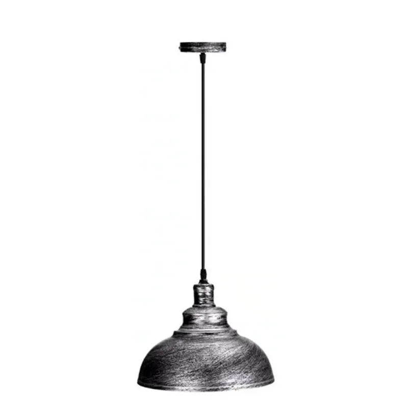Silberne (Decke) Pendelleuchte Industrial Loft Stil